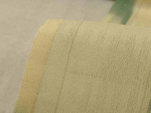 平和屋着物＊夏物　明石ちぢみ　壺垂れ文　証紙付き　正絹　逸品　AABF1625jd