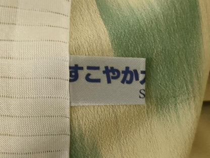 平和屋着物＊夏物　明石ちぢみ　壺垂れ文　証紙付き　正絹　逸品　AABF1625jd