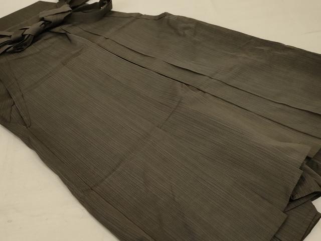 平和屋着物＊夏物 男性 馬乗り袴 縞 正絹 逸品 AABF1626jd