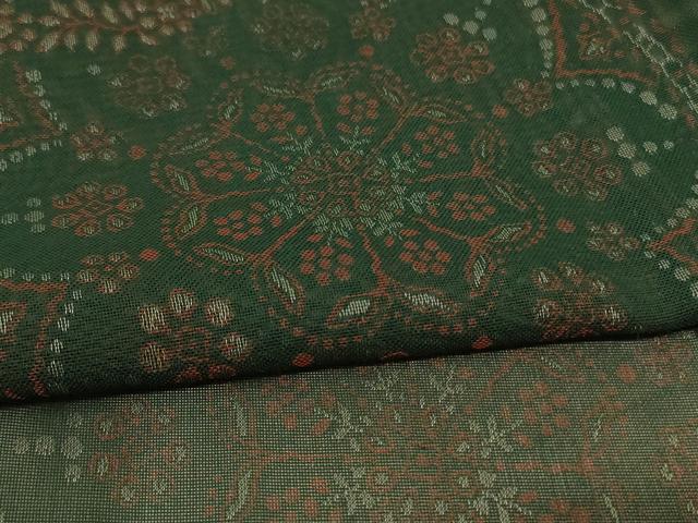 平和屋着物＊夏物 小紋 紗 正倉院花文 正絹 逸品 AABF1627jd