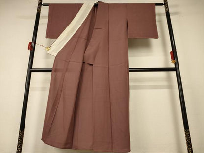 平和屋着物＊夏物 色無地 絽 宗伝唐茶色 正絹 逸品 AABF1630jd