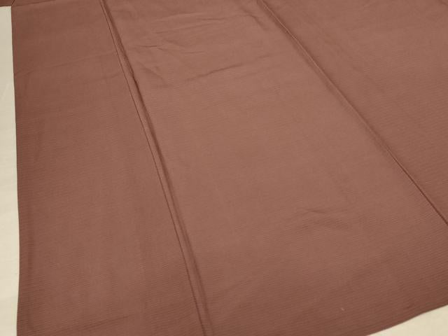 平和屋着物＊夏物 色無地 絽 宗伝唐茶色 正絹 逸品 AABF1630jd