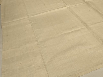 平和屋着物＊夏物 男性 生紬 浅黄色 正絹 逸品 AABF1633jd