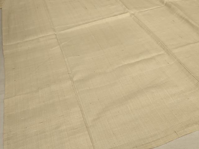 平和屋着物＊夏物 男性 生紬 浅黄色 正絹 逸品 AABF1633jd