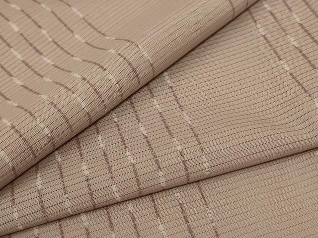平和屋着物＊夏物 小紋 絽 変わり縞 正絹 逸品 AABF1635jd