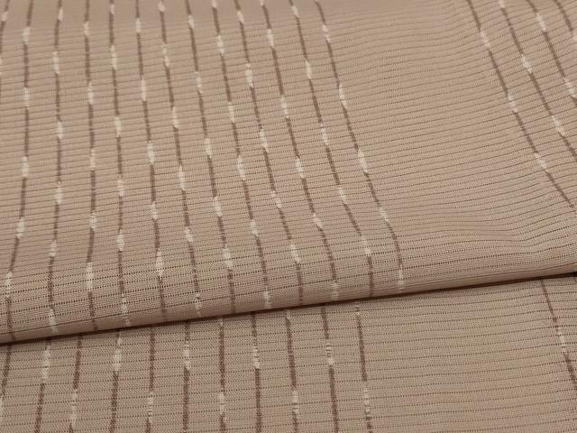 平和屋着物＊夏物 小紋 絽 変わり縞 正絹 逸品 AABF1635jd