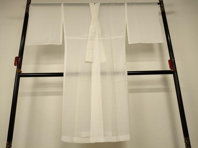 平和屋着物＊夏物 長襦袢 絽 白色 洗える着物 AABF1643jd