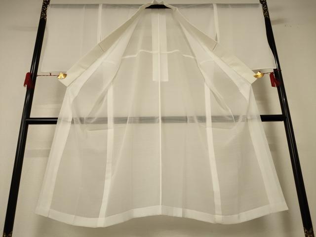 平和屋着物＊夏物 長襦袢 絽 白色 洗える着物 AABF1643jd