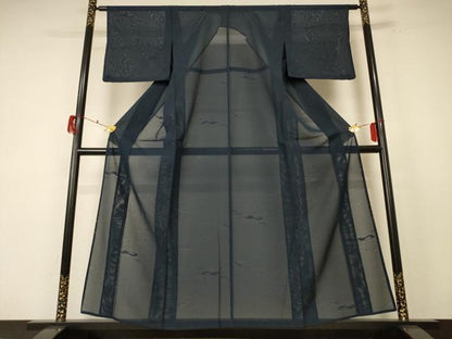 平和屋着物＊夏物 色無地 絽 褐返色 正絹 逸品 AABF1644jd