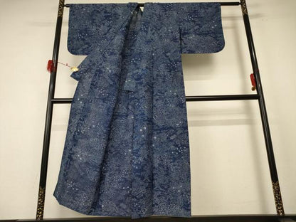 平和屋着物＊夏物 小紋 絽 吉祥草花文 AABF1647jd