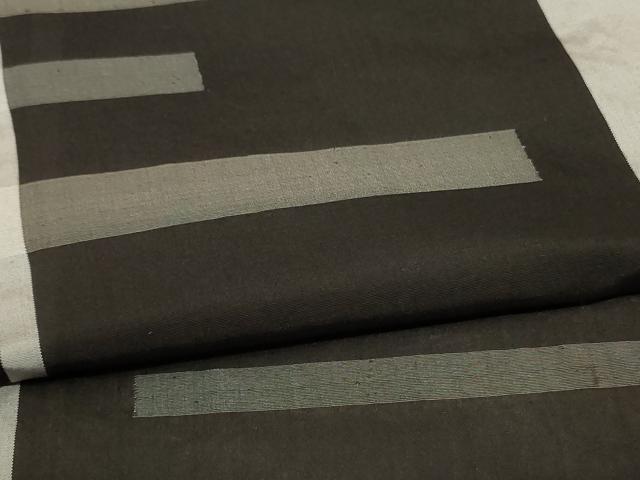 平和屋着物＊夏物 紗紬 縞 正絹 逸品 AABF1657jd