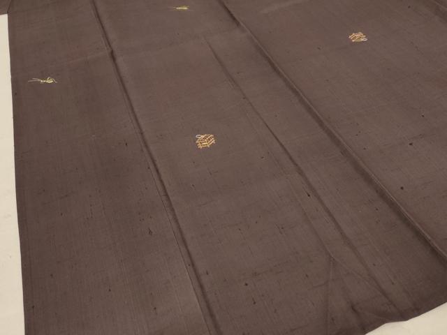 平和屋着物＊夏物 訪問着 生紬 刺繍 夏虫 正絹 逸品 AABF1659jd