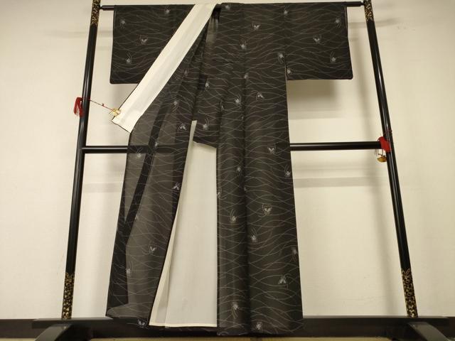 平和屋着物＊夏物 本場大島紬 夏大島 夏虫 正絹 逸品 AABF1661jd