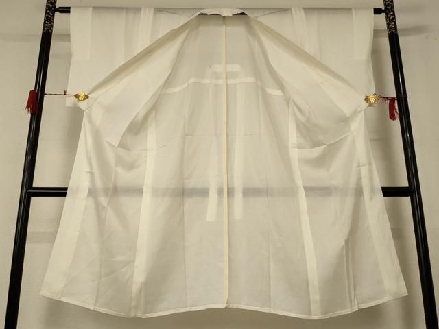 平和屋着物＊夏物 長襦袢 絽 鳥の子色 正絹 逸品 AABF1671jd