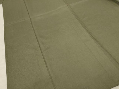 平和屋着物＊夏物　色無地　紗　作家物　柿湯染　鶸茶色　正絹　逸品　AABF1677jd