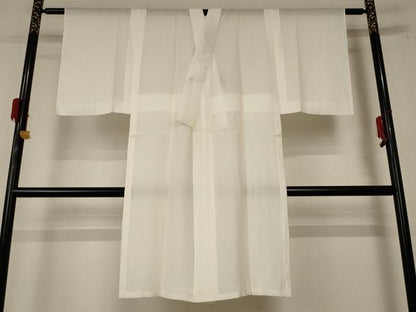 平和屋着物＊夏物 長襦袢 絽 象牙色 正絹 逸品 AABF1679jd