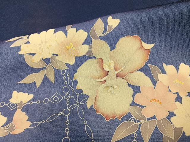 平和屋着物■訪問着 草花文 暈し染め 正絹 逸品 AABF1708ph