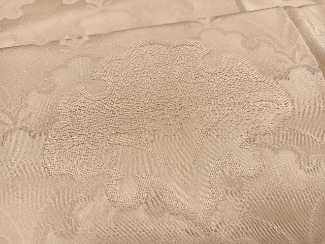 平和屋着物■無地絵羽訪問着 雪輪青海波 色無地 薄香色 正絹 逸品 AABF1710ph
