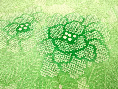 平和屋着物●豪華振袖　総絞り　舞花文　正絹　逸品　AABF1763ck