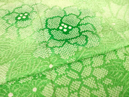 平和屋着物●豪華振袖　総絞り　舞花文　正絹　逸品　AABF1763ck