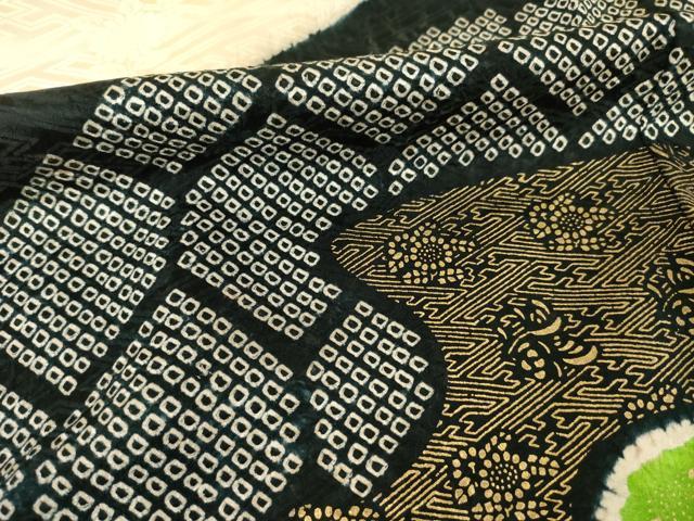 平和屋着物●豪華振袖　絞り　遠山文　金彩　正絹　逸品　未使用　AABF1766ck