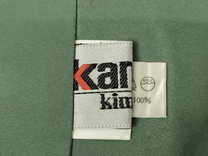 平和屋着物●世界的ファッションデザイナー　山本寛斎　kansaiブランド　小紋　色紙重ね花文　黒地　洗える着物　AABF1772ck