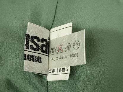 平和屋着物●世界的ファッションデザイナー　山本寛斎　kansaiブランド　小紋　色紙重ね花文　黒地　洗える着物　AABF1772ck