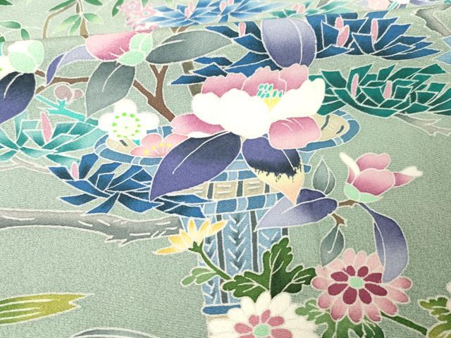 平和屋着物●本加賀友禅作家　染元千紅代表　寺西一紘　色留袖　飾花文　正絹　逸品　AABF1776ck