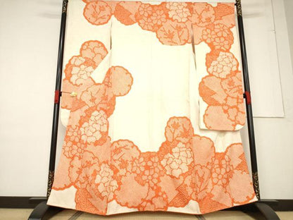 平和屋着物●豪華振袖　総絞り　雪輪花文　正絹　逸品　AABF1780ck