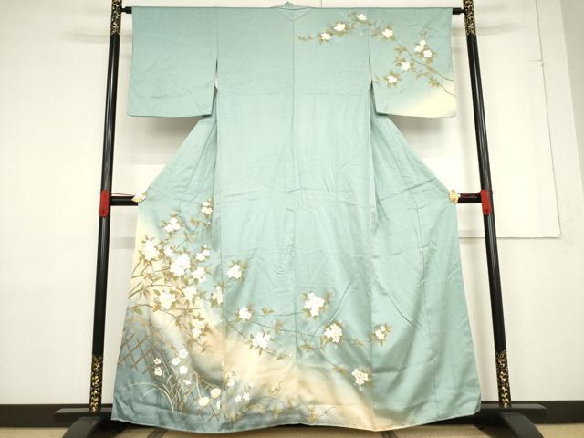 平和屋着物●訪問着　花籬文　暈し染め　金彩　正絹　逸品　AABF1785ck