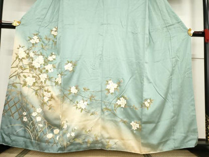 平和屋着物●訪問着　花籬文　暈し染め　金彩　正絹　逸品　AABF1785ck