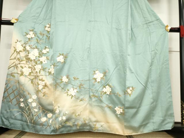 平和屋着物●訪問着　花籬文　暈し染め　金彩　正絹　逸品　AABF1785ck