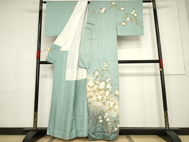 平和屋着物●訪問着　花籬文　暈し染め　金彩　正絹　逸品　AABF1785ck