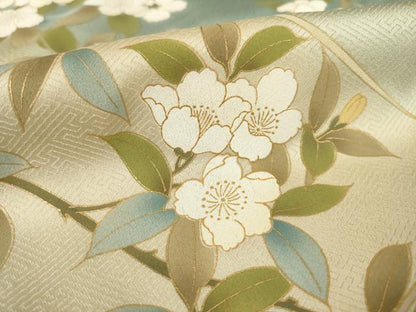 平和屋着物●訪問着　花籬文　暈し染め　金彩　正絹　逸品　AABF1785ck