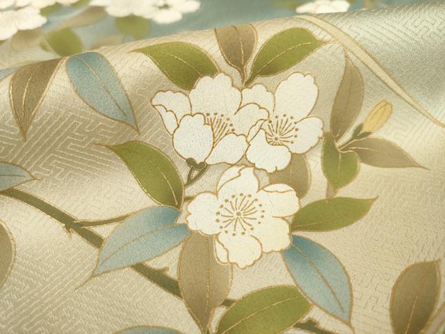 平和屋着物●訪問着　花籬文　暈し染め　金彩　正絹　逸品　AABF1785ck