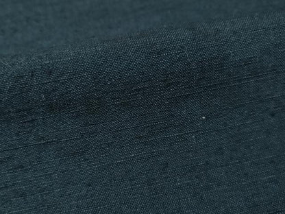 平和屋着物●男性 久能紬 アンサンブル 藍鉄色 証紙付き 正絹 逸品 未使用 AABF1787ck