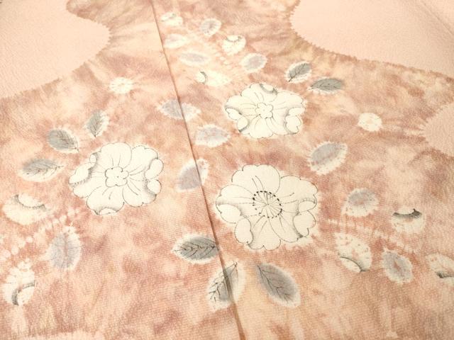 平和屋着物●訪問着　辻が花　絞り　流水花文　正絹　逸品　AABF1794ck