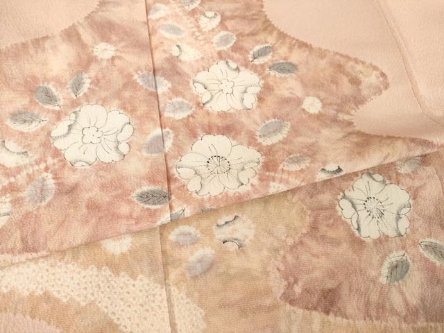平和屋着物●訪問着　辻が花　絞り　流水花文　正絹　逸品　AABF1794ck