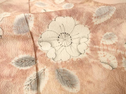 平和屋着物●訪問着　辻が花　絞り　流水花文　正絹　逸品　AABF1794ck