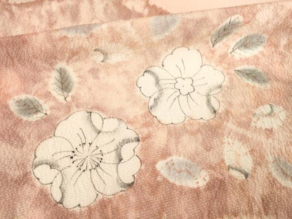 平和屋着物●訪問着　辻が花　絞り　流水花文　正絹　逸品　AABF1794ck