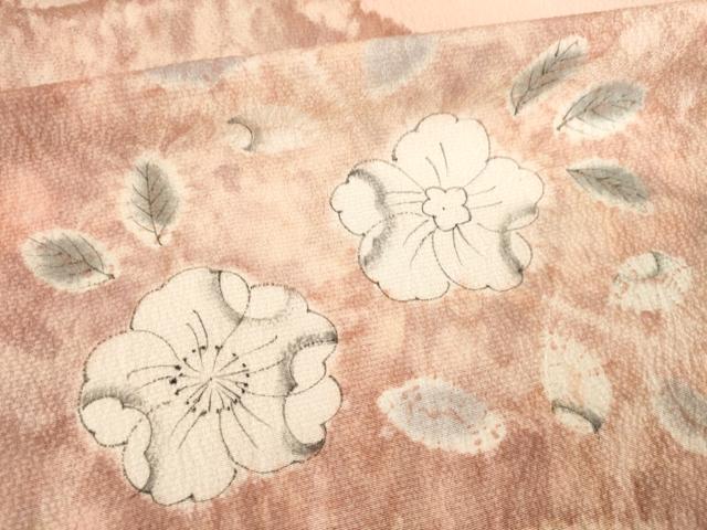 平和屋着物●訪問着　辻が花　絞り　流水花文　正絹　逸品　AABF1794ck