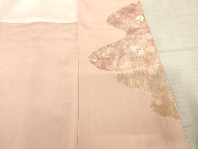 平和屋着物●訪問着　辻が花　絞り　流水花文　正絹　逸品　AABF1794ck