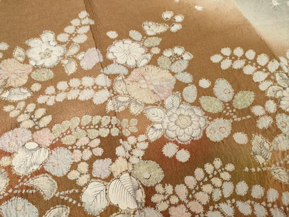 平和屋着物●訪問着　辻が花　絞り　暈し染め　正絹　逸品　AABF1798ck