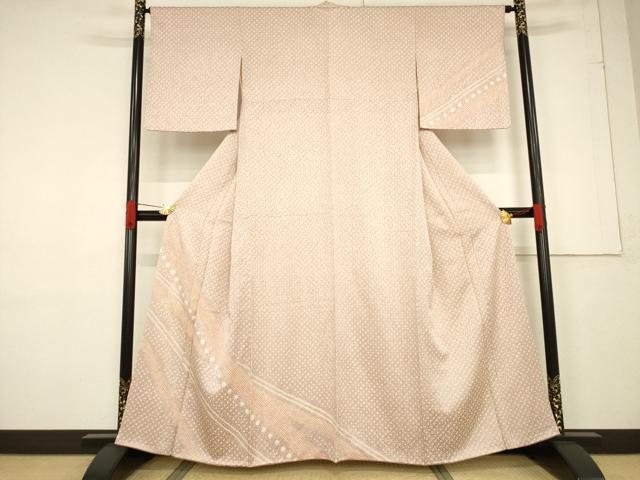 平和屋着物●訪問着　総絞り　斜縞　正絹　逸品　AABF1801ck 平和屋着物○訪問着 総絞り 斜縞 正絹 逸品 AABF1801ck