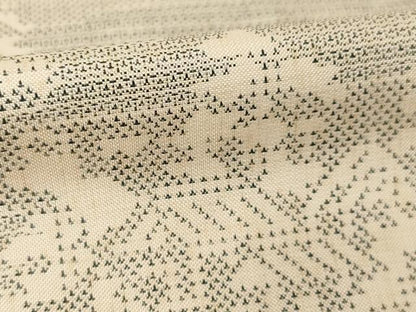 平和屋着物●本場大島紬　200亀甲　カタス7マルキ　風景文　正絹　逸品　AABF1802ck