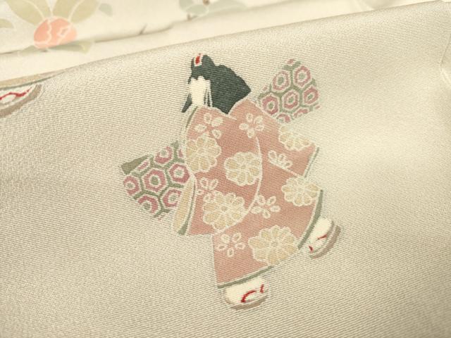 平和屋着物●訪問着　友禅　女人花文　正絹　逸品　AABF1807ck 平和屋着物○訪問着 友禅 女人花文 正絹 逸品 AABF1807ckの通販 by