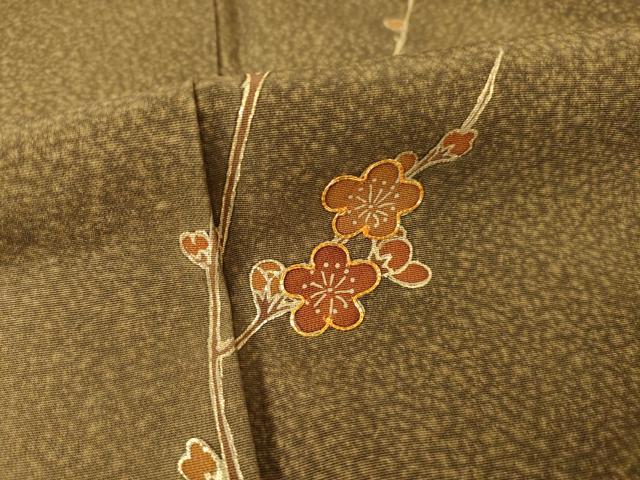 平和屋着物●訪問着　駒刺繍　飾花文　暈し染め　金彩　正絹　逸品　AABF1815ck