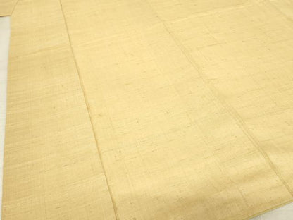 平和屋着物●染織の名門　しょうざん  生紬　飴色　正絹　逸品　AABF1818ck