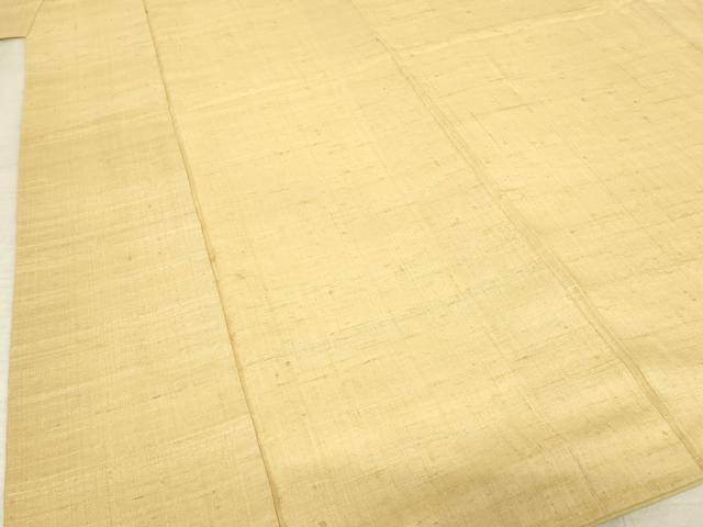 平和屋着物●染織の名門　しょうざん  生紬　飴色　正絹　逸品　AABF1818ck