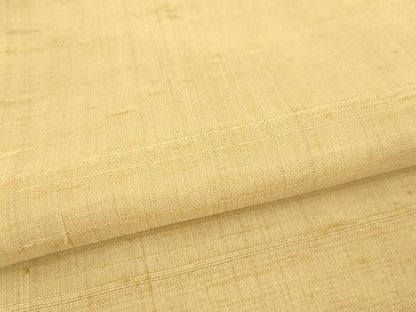 平和屋着物●染織の名門　しょうざん  生紬　飴色　正絹　逸品　AABF1818ck